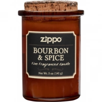 Ароматизированная свеча ZIPPO Bourbon & Spice, воск/хлопок/кора древесины/стекло, 70×100 мм купить в Сыктывкаре