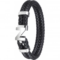 Браслет Zippo Steel Braided Leather Bracelet (20 см) купить в Сыктывкаре