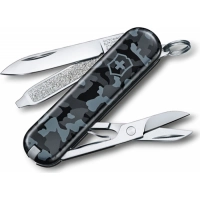 Нож перочинный Victorinox  Classic, сталь X55CrMo14, рукоять Cellidor®, синий камуфляж купить в Сыктывкаре