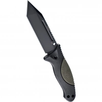 Нож с фиксированным клинком EX-F02 Black Tanto Blade, OD Green Handle 11.4 см. купить в Сыктывкаре