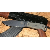 Нож с фиксированным клинком Ontario «RD6 Black Micarta», серрейтор купить в Сыктывкаре