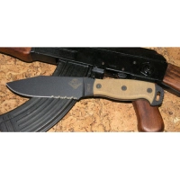 Нож с фиксированным клинком Ontario «RD6 Tan micarta», зубцы купить в Сыктывкаре