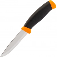 Нож с фиксированным лезвием Morakniv Companion Orange, сталь Sandvik 12C27, рукоять резина/пластик, оранжевый купить в Сыктывкаре