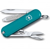 Нож Victorinox Classic SD Colors, Mountain Lake (0.6223.23G) бирюзовый, 7 функций 58мм купить в Сыктывкаре