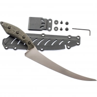Нож White River Step-Up Fillet 8″ StoneWash, сталь 440C, рукоять черно-коричневая микарта купить в Сыктывкаре
