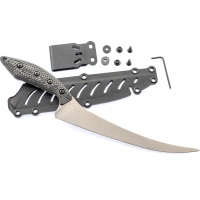 Нож White River Step-Up Fillet 8″ StoneWash, сталь 440C, рукоять G10 черно-серая купить в Сыктывкаре