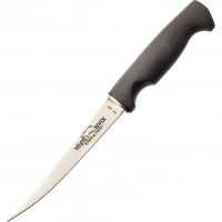 Нож White River Traditional Fillet 6″ Black Canvas Micarta StoneWash, сталь 440C, рукоять черная микарта купить в Сыктывкаре