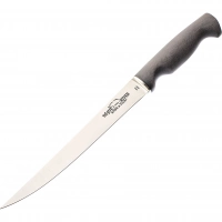 Нож White River Traditional Fillet 8,5″ Black Canvas Micarta StoneWash, сталь 440C, рукоять черная микарта купить в Сыктывкаре