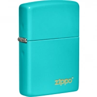 Зажигалка Classic Flat Turquoise ZIPPO Logo купить в Сыктывкаре