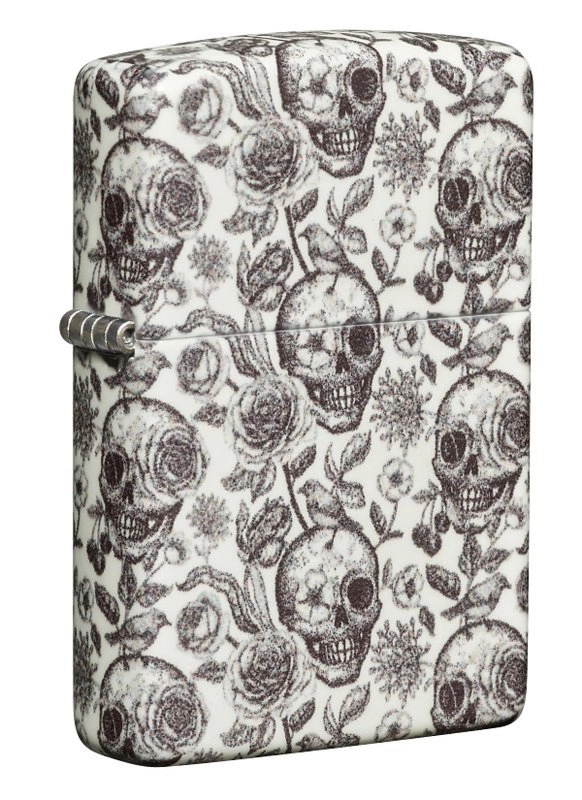 Зажигалка Skeleton Glow in the Dark Green ZIPPO