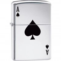 Зажигалка ZIPPO Armor™  Туз с покрытием High Polish Chrome купить в Сыктывкаре