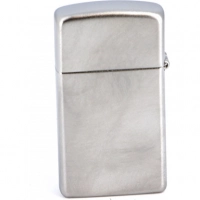 Зажигалка ZIPPO Slim® с покрытием Satin Chrome™, латунь/сталь, серебристая, матовая, 30х10×55 мм купить в Сыктывкаре