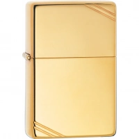 Зажигалка ZIPPO Vintage™ с покрытием High Polish Brass купить в Сыктывкаре